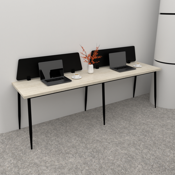 Creek Workstation Linear for 2 Person, with Partition and without storage