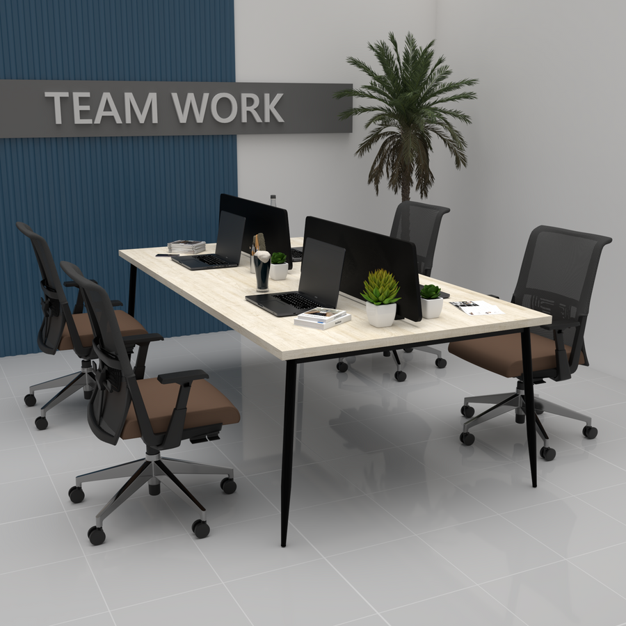 Creek Workstation for 4 Person Without Storage