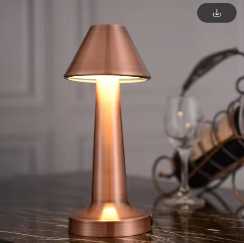 D-3 Rose Gold Rechargeable touch Retro Lamp