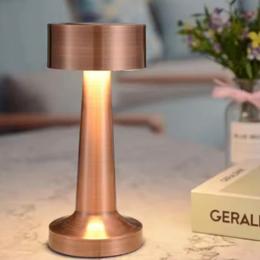 D-1 Rose Gold Rechargeable touch Retro Lamp