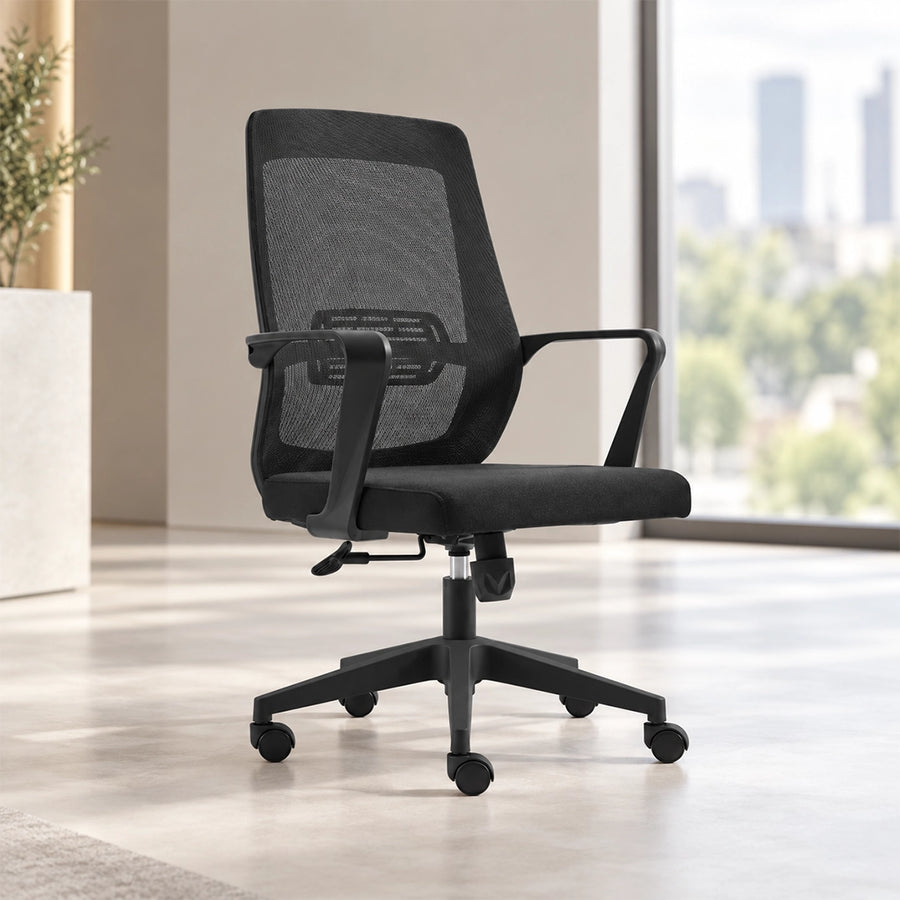 Motion Mid Back Chair- Black