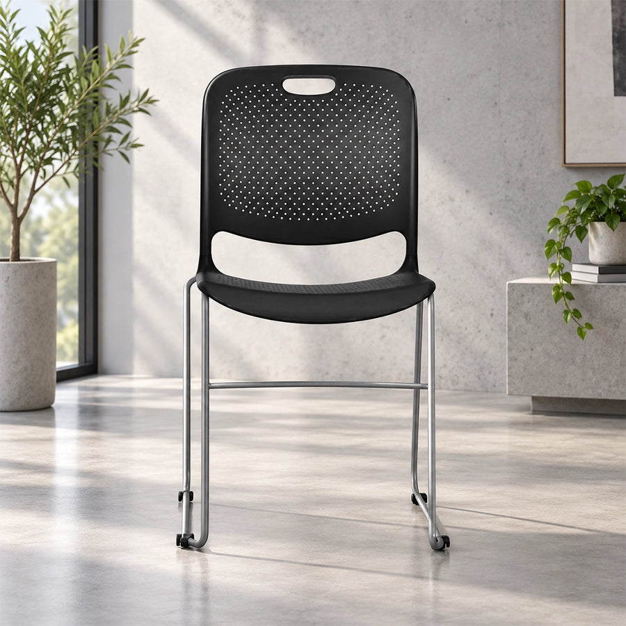 Smart Black Visitor Chair